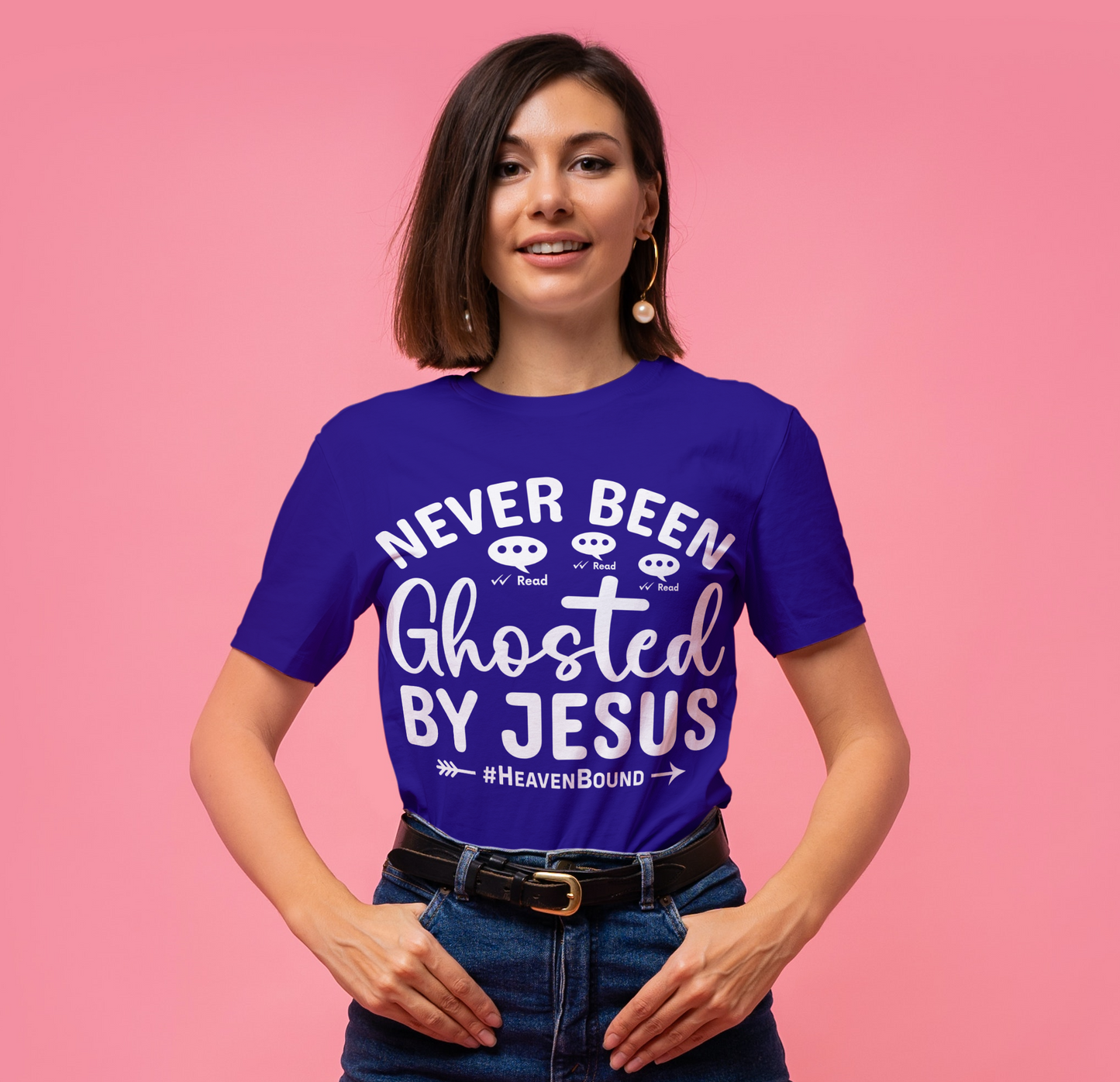 Never Been Ghosted By Jesus-Unisex Short Sleeve Tee